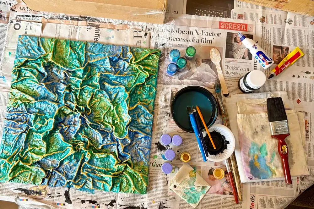 Folded Emotions: Fabric Sculpture Studio Session image 2